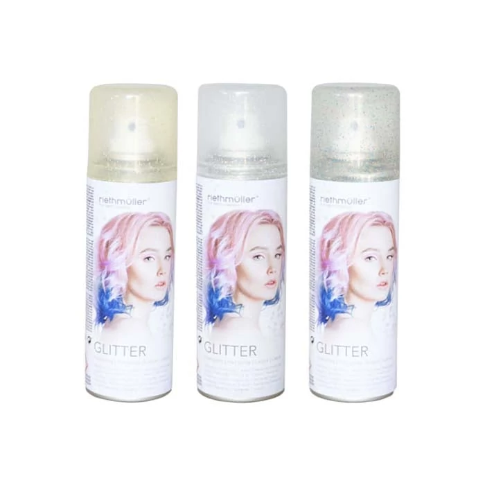 Glitteres hajspray arany, ezüst színben 100 ml