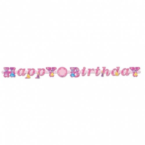 Perszonalizálható Happy Birthday Princess felirat