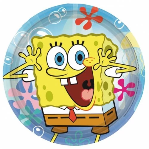 Spongya Bob tányér 23 cm 8 db/cs