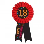 Happy Birthday 18. kitűző 14 cm