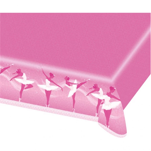 Balett táncos pink asztalterítő 120x180 cm