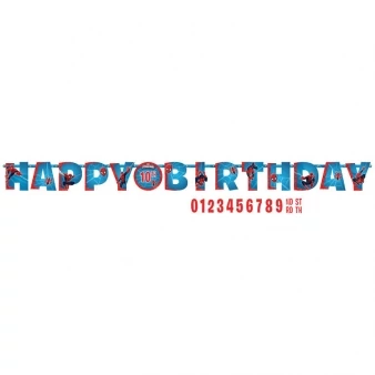 Pókember Happy Birthday egyediesíthető felirat