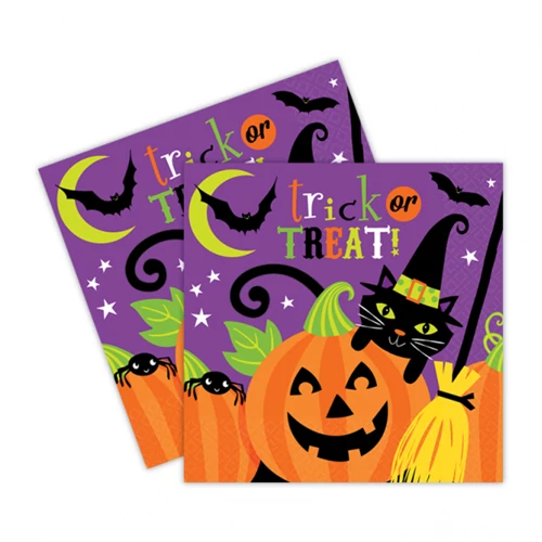 Trick or Treat szalvéta, 33 x 33 cm - 16 db