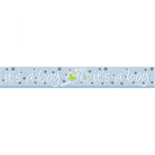 It's a boy hologramos fólia felirat, 274 cm