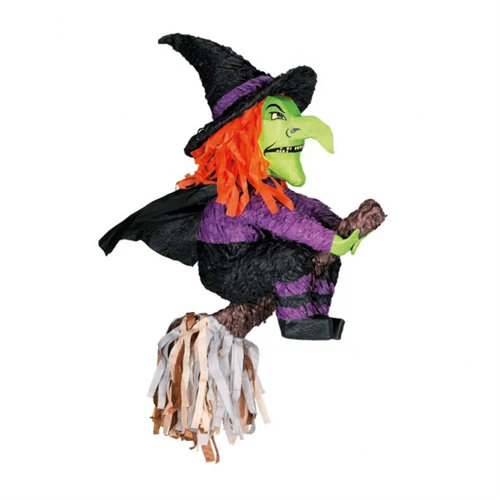 Pinyata Halloween Boszorkány seprűn