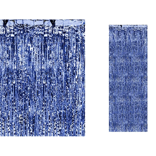 Kék fólia függöny 2,5 m x 90 cm