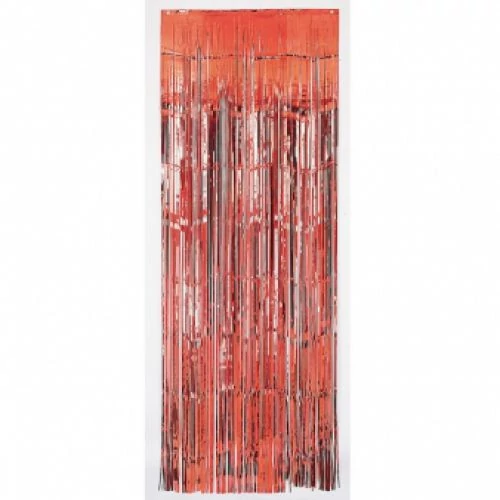 Piros fólia függöny 2,5 m x 90 cm