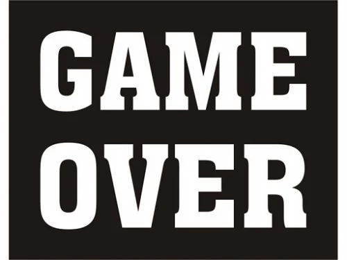 Game over cipő matrica 2db/cs 4,5 x 3,6 cm