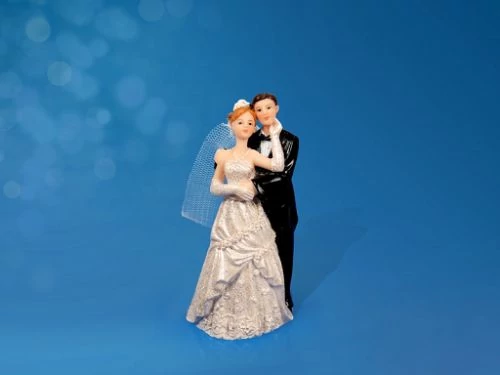 Esküvői pár tortadísz 11 cm