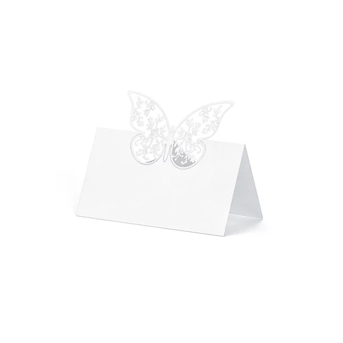 Pillangós ültetőkártya tartó 9 x 7,3 cm 10 db/cs