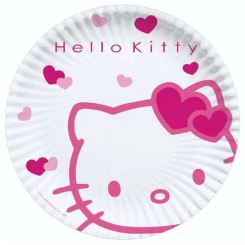 Hello Kitty tányer 23 cm 10 db/cs