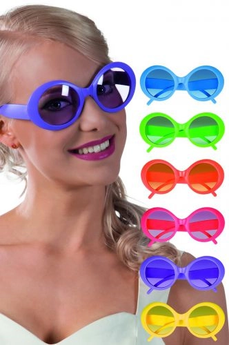 Kerek Jackie neon szemüveg különböző színekben
