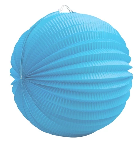Kék kerek lampion, 23 cm