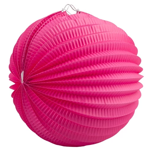 Pink kerek lampion, 23 cm