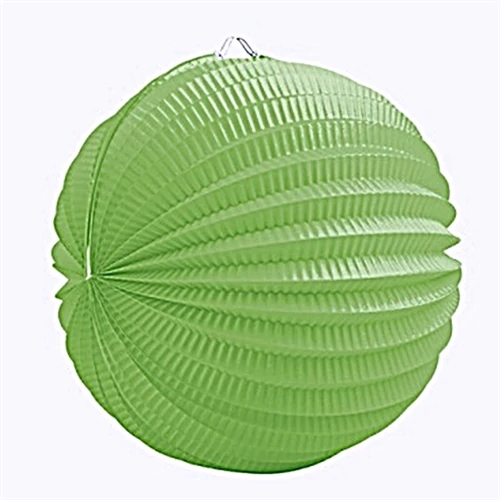 Zöld kerek lampion, 23 cm