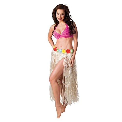 Hosszú testszínű hawaii szoknya, 80 cm