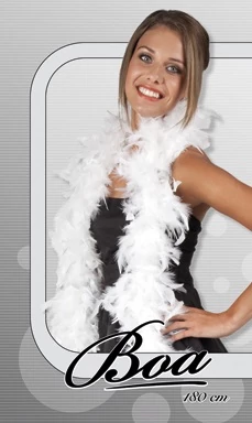 Fehér boa 180 cm