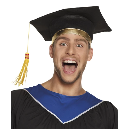 Kalap diplomaosztóra arany színű szegéllyel