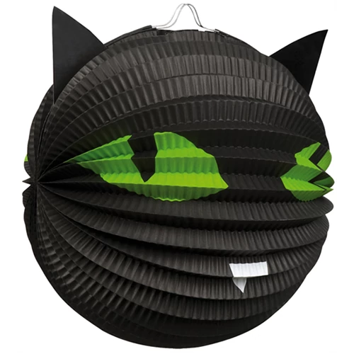 Fekete macskás lampion 22 cm
