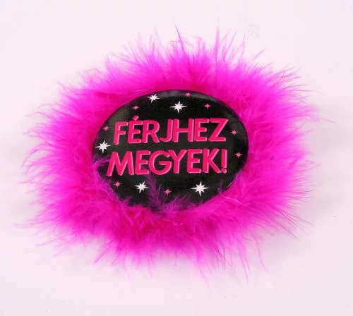 Férjhez megyek kitűző