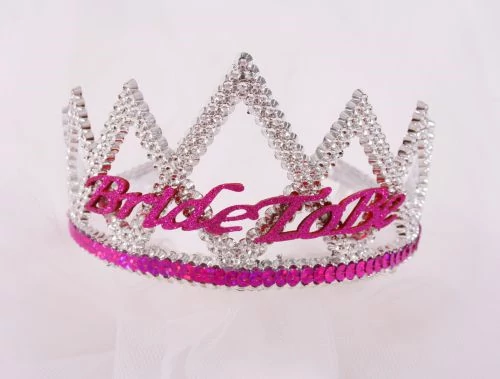 Bride to be tiara fátyollal