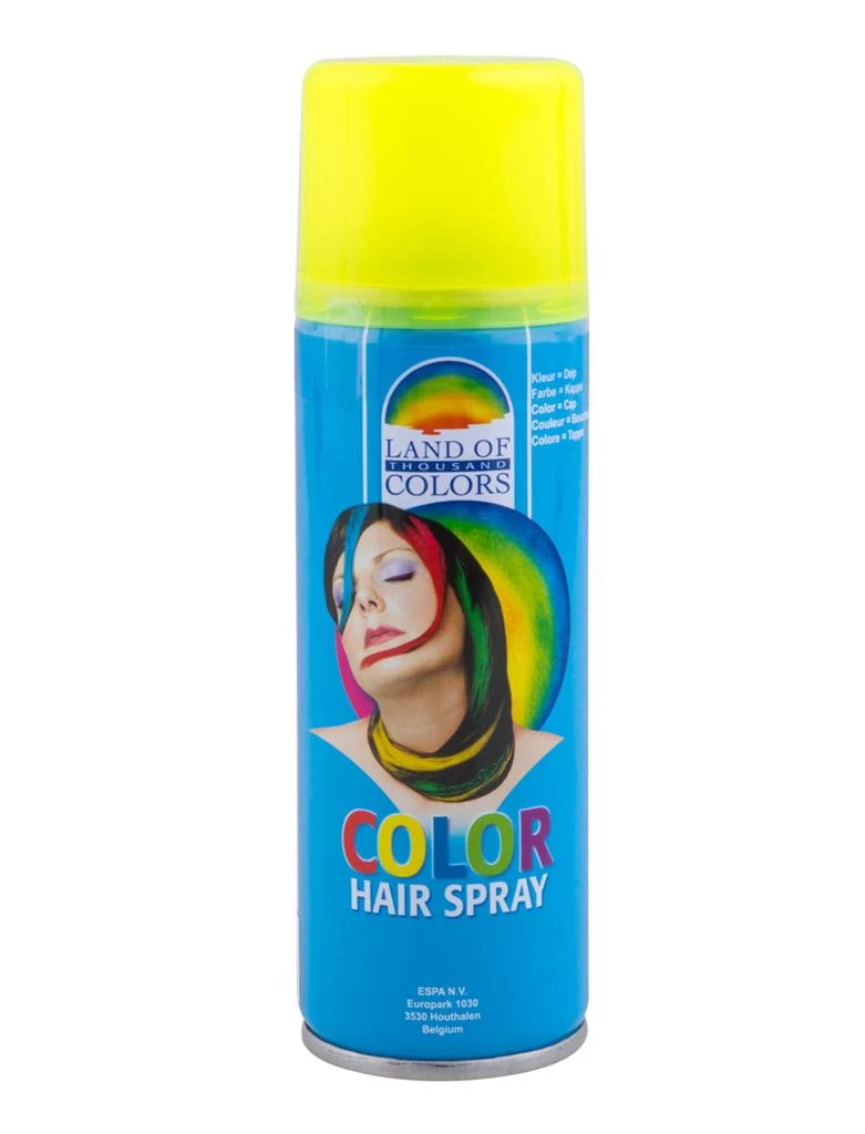 Sárga fluoreszkáló hajspray - 111 ml