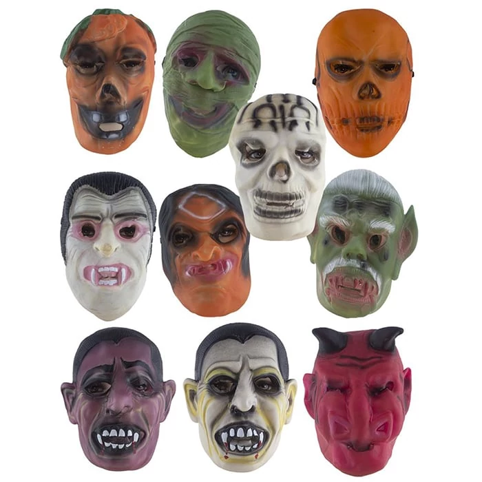 Rémisztő halloween maszk 10 féle