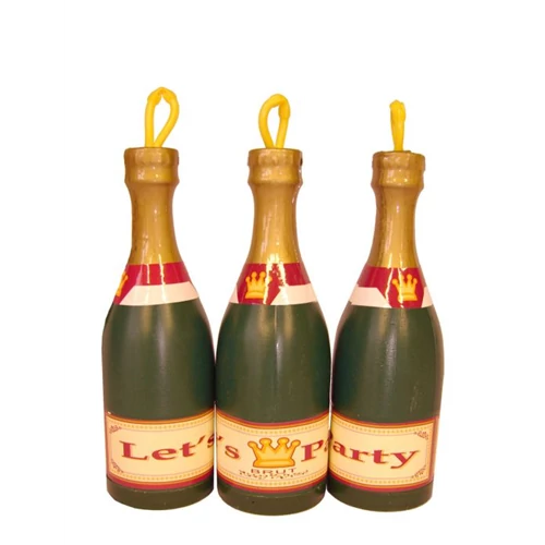 Pezsgősüveg alakú Let's party feliratú lufisúly