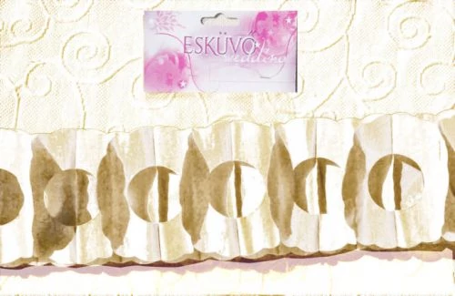 Ivory virág girland 400x17x12 cm