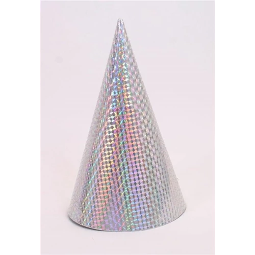 Ezüst hologramos csákó 25 cm