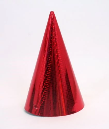Piros hologramos csákó 25 cm