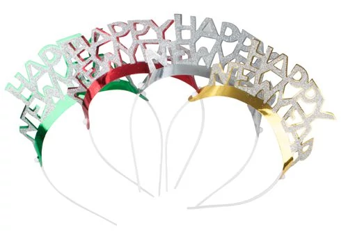 Happy New Year tiara - 4 db / csomag