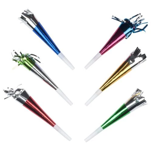 Fényes rojtos trombita - 20 cm, 6 db / csomag