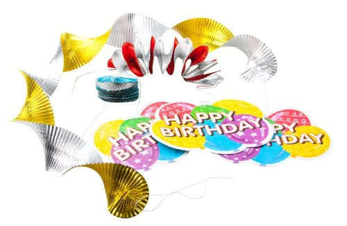 Happy Birthday függő dekoráció 3 db/cs.