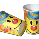 Smiley papírpohár - 6 db / csomag