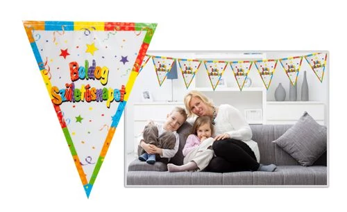 Boldog Születésnapot zászló - 6 m