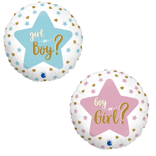 45 cm-es boy or girl fólia lufi