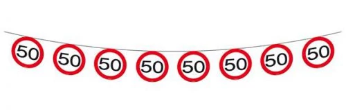Lépd át a határt' girland 50.születésnapra 12 m