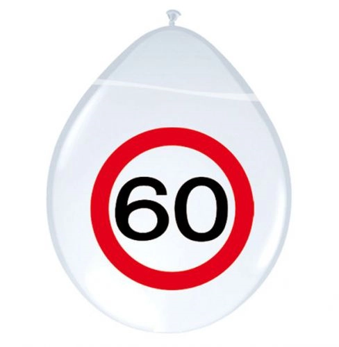 Behajtani tilos gumi lufi 60. születésnapra - 8 db / csomag