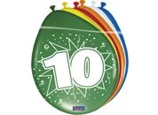 Számos gumi lufi 10, lógatható 8 db/cs.