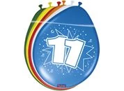 Számos gumi lufi 11, lógatható 8 db/cs.
