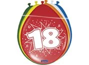 Számos gumi lufi 18, lógatható 8 db/cs.