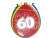 Számos gumi lufi 60, lógatható 8 db/cs.