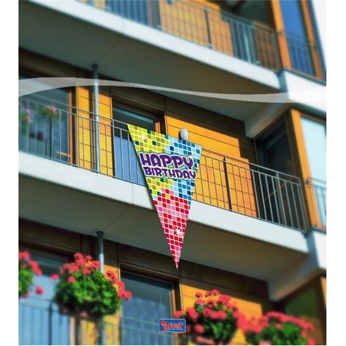 Happy birthday zászló 90x150 cm