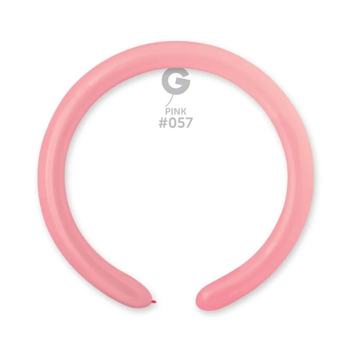 Modellező pink D4-es gumi léggömb - 100 db / csomag