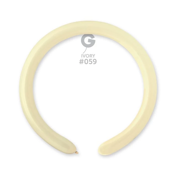 Modellező ivory D4-es gumi léggömb - 100 db / csomag