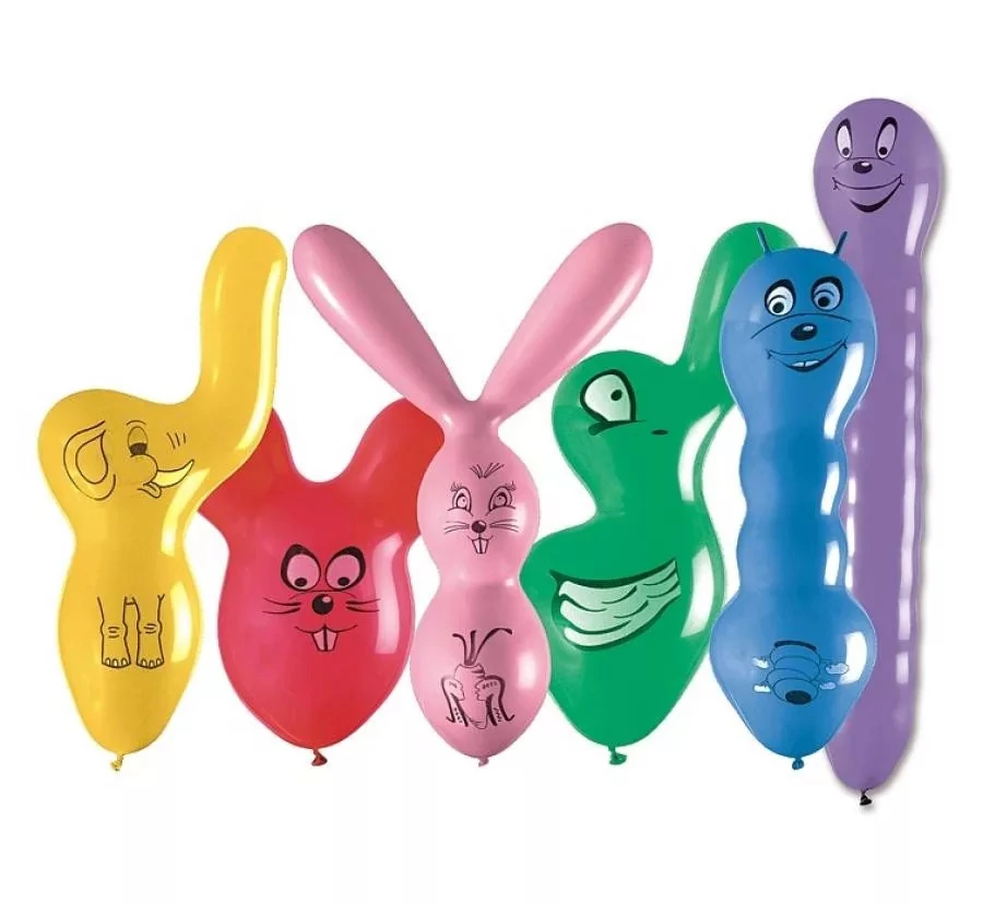 Vegyes forma gumi léggömb - 25 db / csomag