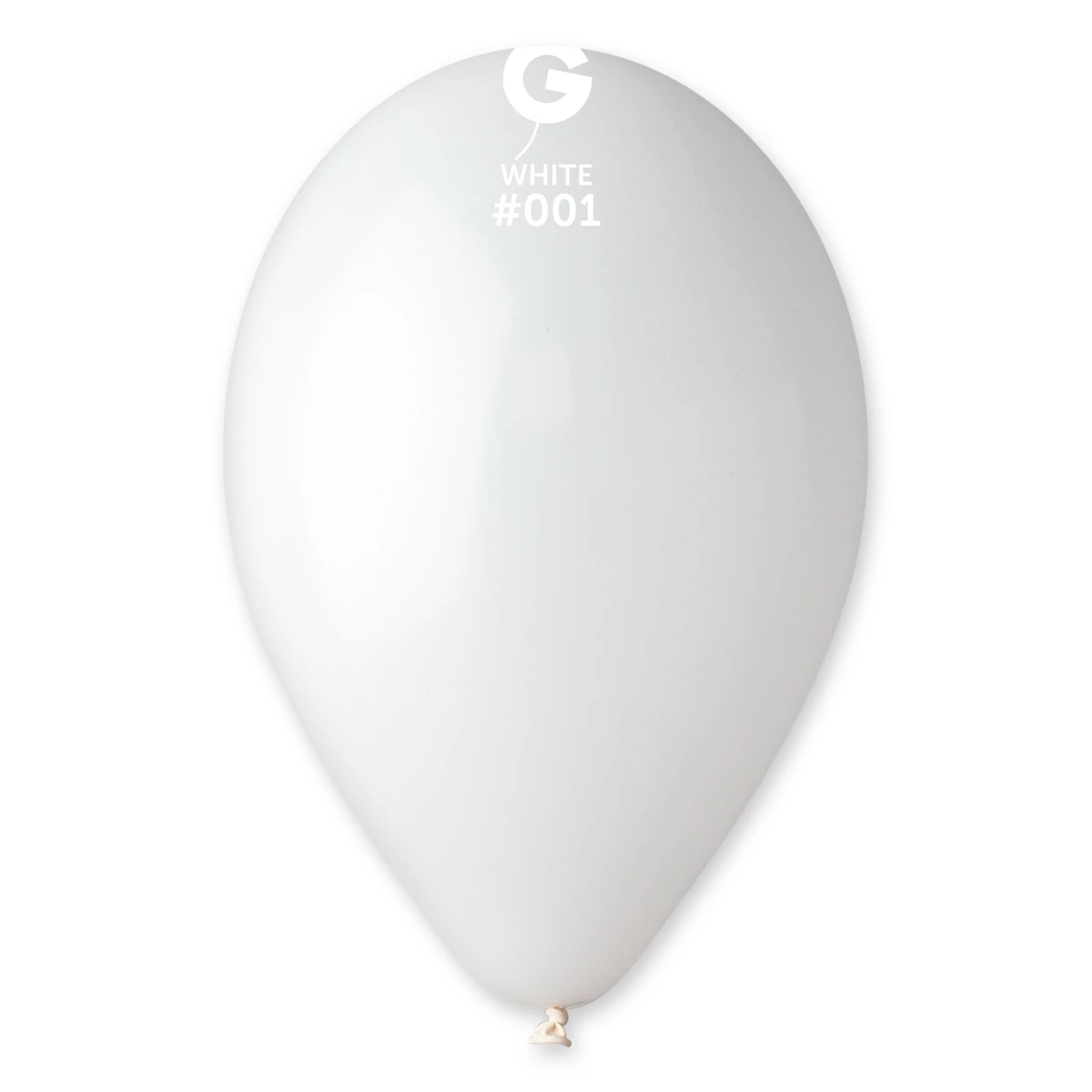 33 cm-es fehér gumi léggömb, 10 db