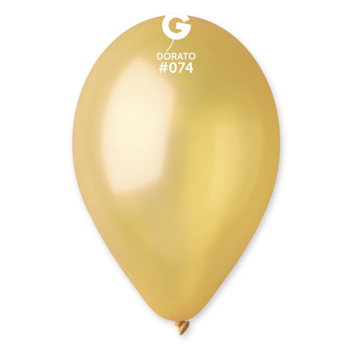33 cm-es metál aranysárga léggömb 10 db/cs