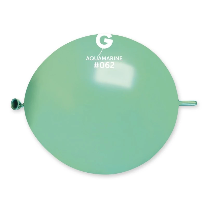 33 cm-es metál aquamarine léggömb 10 db/cs